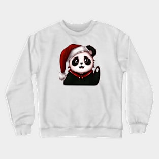 Cute Panda Drawing Crewneck Sweatshirt